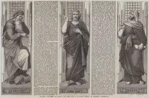 Figures prepared by Baron von Hess for a Painted Window in Glasgow Cathedral (engraving) Figures prepared by Baron von Hess for a Painted Window in Glasgow Cathedral (engraving)