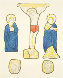 Figures in stained glass in private window in Bishop's Palace (w/c on paper) Figures in stained glass in private window in Bishop's Palace (w/c on paper)