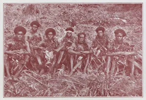 Fiji: Fire Walkers of Beqa Island (b/w photo) Fiji: Fire Walkers of Beqa Island (b/w photo)