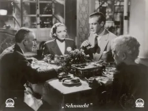 Still from the film Desire with Marlene Dietrich and Gary Cooper, 1936 Still from the film Desire with Marlene Dietrich and Gary Cooper, 1936