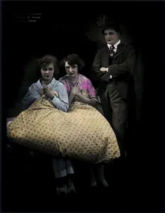 Still from the film Prinzessin Trulala with Lilian Harvey, Dina Gralla and Harry Halm Still from the film Prinzessin Trulala with Lilian Harvey, Dina Gralla and Harry Halm