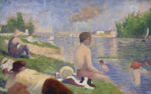 Final Study for Bathers at Asnieres, 1883 (oil on panel) Final Study for Bathers at Asnieres, 1883 (oil on panel)