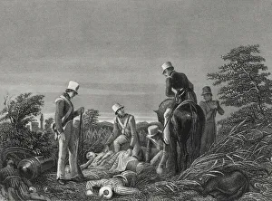 Finding the colours of the 24th Regiment after the battle of Chillianwallah, c Finding the colours of the 24th Regiment after the battle of Chillianwallah, c