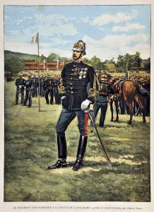 The Fire Regiment has the Longchamps magazine (Portrait of Colonel Couston) The Fire Regiment has the Longchamps magazine (Portrait of Colonel Couston)