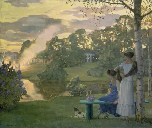 Pyrotechnics Gallery: Fireworks, 1922 (oil on canvas)