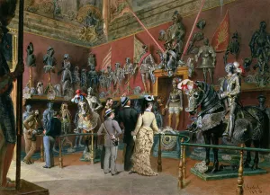 The first Armoury Room of the Ambraser Gallery in the Lower Belvedere, 1875 (w/c) The first Armoury Room of the Ambraser Gallery in the Lower Belvedere, 1875 (w/c)
