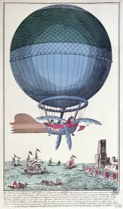 The First Channel Crossing by Air of Jean Pierre Francois Blanchard (1753-1809 The First Channel Crossing by Air of Jean Pierre Francois Blanchard (1753-1809