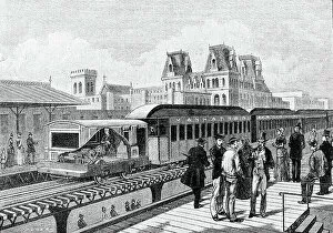 Americhe Gallery: First electric train of the New York subway, 19th century