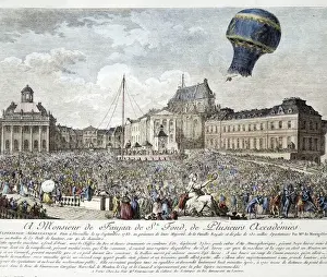 First flight with animals on September 19, 1783 First flight with animals on September 19, 1783