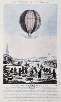 First flight to Annonay of the Montgolfiers brothers in 1783 First flight to Annonay of the Montgolfiers brothers in 1783