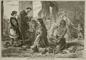 First introduction of Christianity into Britain (litho) First introduction of Christianity into Britain (litho)