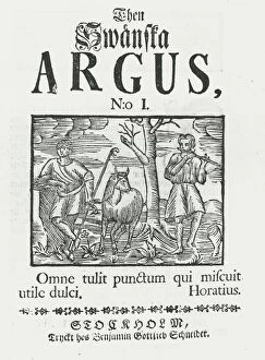Printing Gallery: First issue Then Swanska Argus, 1732