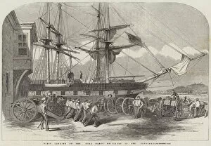 First Landing of the Royal Horse Artillery in the Bosphorus (engraving)