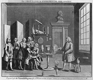 Images Dated 27th September 2010: The First Lecture in Experimental Philosophy, engraved for the '