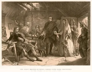 The first meeting of Prince Charles with Flora Macdonald (engraving) The first meeting of Prince Charles with Flora Macdonald (engraving)