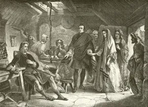 The first meeting of Prince Charles with Flora Macdonald (engraving) The first meeting of Prince Charles with Flora Macdonald (engraving)