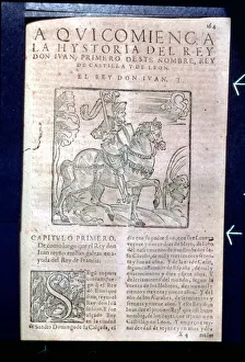First page of the history of King Juan I of Castile (1358-90) Chronicle of the Kings of Castile by Pedro Lopez de Ayala First page of the history of King Juan I of Castile (1358-90) Chronicle of the Kings of Castile by Pedro Lopez de Ayala