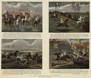 The First Steeple-Chase on Record (colour engraving) The First Steeple-Chase on Record (colour engraving)