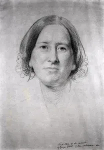 First Study for the Portrait of George Eliot (Mary Ann Evans) (1819-1880 First Study for the Portrait of George Eliot (Mary Ann Evans) (1819-1880