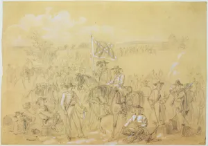 The First Virginia Cavalry at a Halt, from Harpers Weekly, 27th September 1862 The First Virginia Cavalry at a Halt, from Harpers Weekly, 27th September 1862