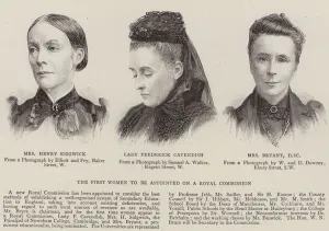 The first women to be appointed to a Royal Commission (engraving) The first women to be appointed to a Royal Commission (engraving)