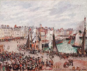 Every Day Life Gallery: The Fish Market, Dieppe: Grey Weather, Morning, 1902 (oil on canvas)