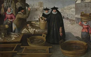 Common Life Gallery: Fish market (oil on canvas)
