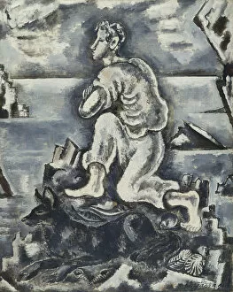 The Fisherman; Le Pecheur, (oil on canvas)