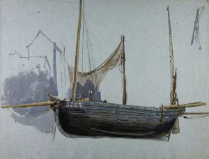 Fishing Boat 57BX (w/c and bodycolour on tinted paper) Fishing Boat 57BX (w/c and bodycolour on tinted paper)