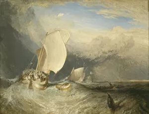 Buoys Gallery: Fishing Boats with Hucksters Bargaining for Fish, 1837-38 (oil on canvas)