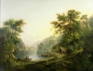 The Fishing Party, Loch Katrine, Scotland (oil on panel) The Fishing Party, Loch Katrine, Scotland (oil on panel)