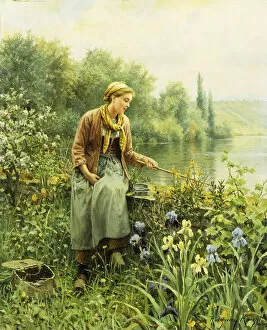 Nautical Equipment Gallery: Fishing on a Spring Day, (oil on canvas)