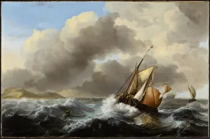 Fishing Vessels Offshore in a Heavy Sea, 1864 (oil on canvas) Fishing Vessels Offshore in a Heavy Sea, 1864 (oil on canvas)