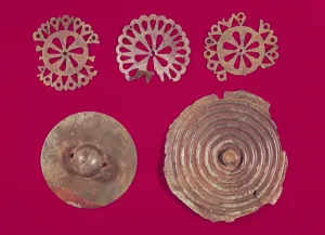 Fittings from a chariot, from the Tomb of a Princess of Vix (bronze) Fittings from a chariot, from the Tomb of a Princess of Vix (bronze)