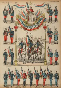 Flags of the French Army (coloured engraving) Flags of the French Army (coloured engraving)