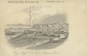 Weston Super Mare Gallery: Flagstaff hill, Weston-super-mare (litho)