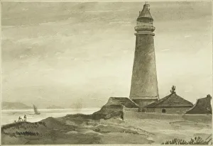 The Flat Holm Lighthouse, 1824 (pencil & w/c on paper) The Flat Holm Lighthouse, 1824 (pencil & w/c on paper)