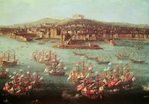The fleet of King Charles III of Spain before the city of Naples, 6 October 1759 The fleet of King Charles III of Spain before the city of Naples, 6 October 1759