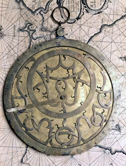 Bernardo Strozzi Collection: Flemish astrolabe (Leuven) of the 16th century. Museo del Castello, Milan