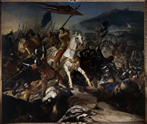 Flemish Region Gallery: Flemish Wars: 'The Battle of Mons en Puelle on August 18, 1304