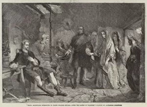Battle Of Culloden Gallery: Flora Macdonald introduced to Prince Charles Edward, after the Battle of Culloden (engraving)