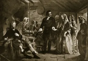 Flora MacDonald's introduction to Prince Charlie, illustration from ' Flora MacDonald's introduction to Prince Charlie, illustration from '