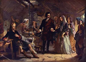 Flora MacDonald's introduction to Prince Charlie (colour litho) Flora MacDonald's introduction to Prince Charlie (colour litho)