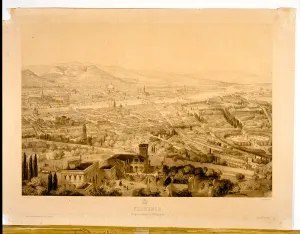 Florence, view from above Bellosguardo (engraving) Florence, view from above Bellosguardo (engraving)