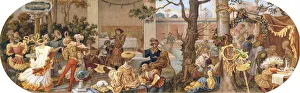 A Florentine Festival: Passtimes after Lunch, (watercolour A Florentine Festival: Passtimes after Lunch, (watercolour