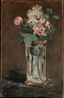 Good Looking Gallery: Flowers in a Crystal Vase (oil on canvas)
