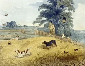 Flushing Birds, plate from Partridge Shooting Flushing Birds, plate from Partridge Shooting