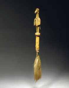 Fly-whisk, Benin (ivory & horse hair) Fly-whisk, Benin (ivory & horse hair)
