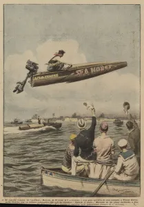 Car Motor Gallery: The Flying Dinghy (Colour Litho)