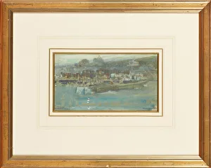 Folkestone Harbour by Moonlight (watercolour) Folkestone Harbour by Moonlight (watercolour)